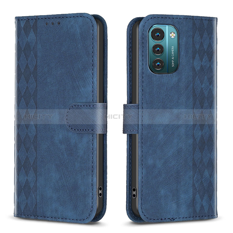 Funda de Cuero Cartera con Soporte Carcasa B21F para Nokia G11 Azul