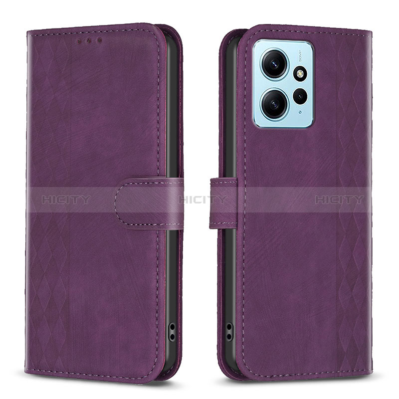 Funda de Cuero Cartera con Soporte Carcasa B21F para Xiaomi Redmi Note 12 4G