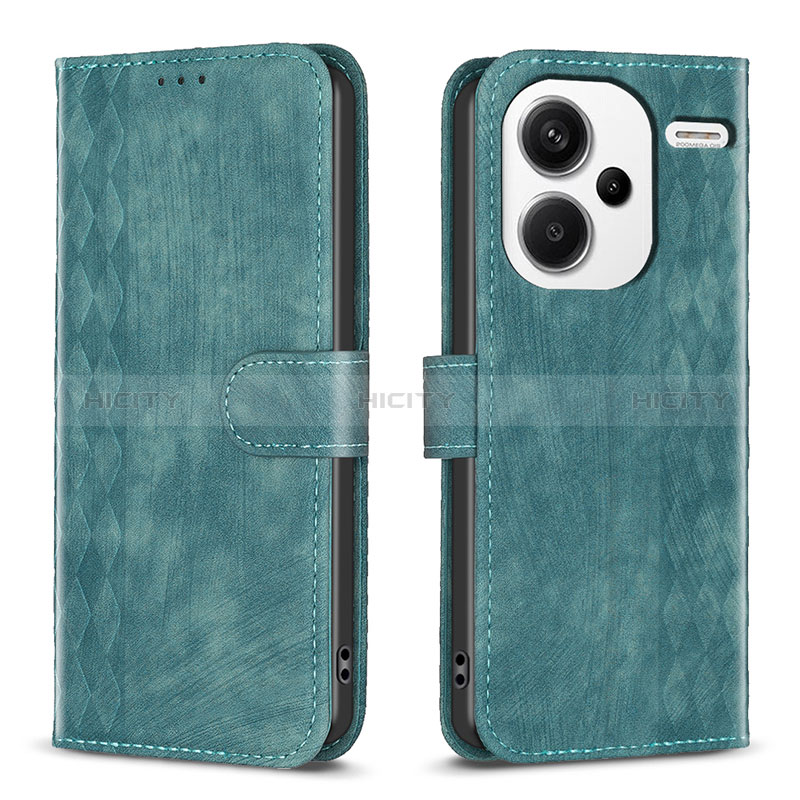 Funda de Cuero Cartera con Soporte Carcasa B21F para Xiaomi Redmi Note 13 Pro+ Plus 5G