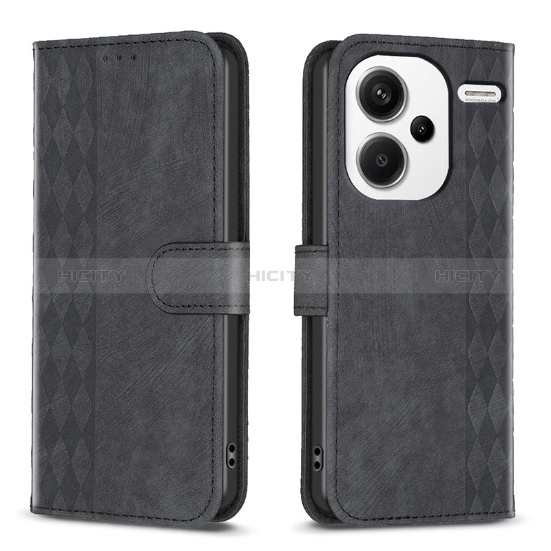 Funda de Cuero Cartera con Soporte Carcasa B21F para Xiaomi Redmi Note 13 Pro+ Plus 5G