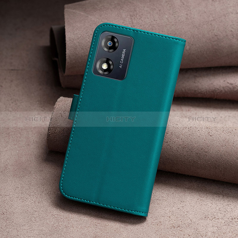 Funda de Cuero Cartera con Soporte Carcasa B22F para Motorola Moto E13