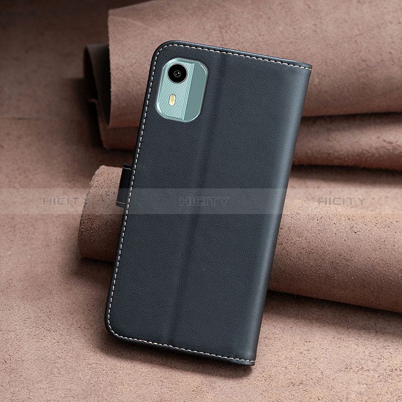 Funda de Cuero Cartera con Soporte Carcasa B22F para Nokia C12 Plus