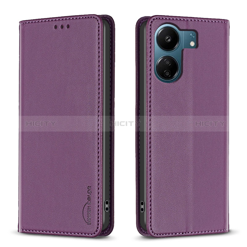 Funda de Cuero Cartera con Soporte Carcasa B22F para Xiaomi Redmi 13C