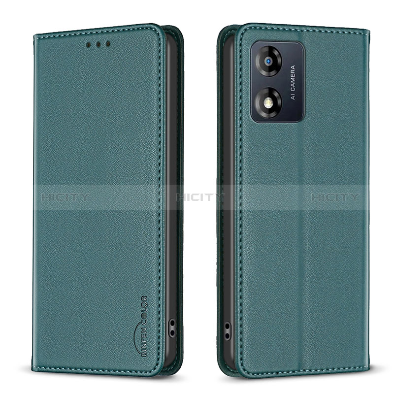 Funda de Cuero Cartera con Soporte Carcasa B23F para Motorola Moto E13