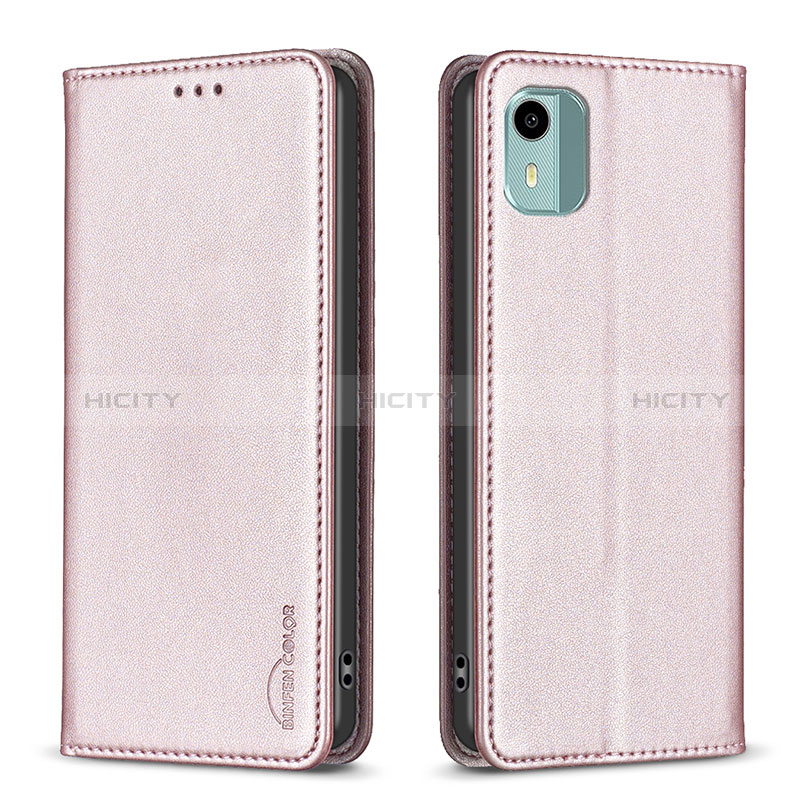 Funda de Cuero Cartera con Soporte Carcasa B23F para Nokia C12 Plus