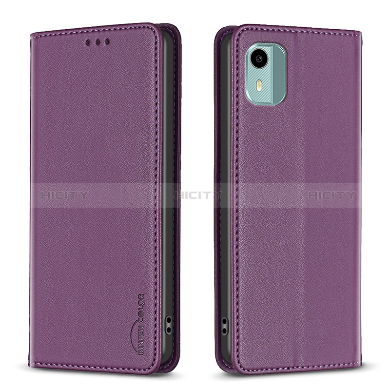 Funda de Cuero Cartera con Soporte Carcasa B23F para Nokia C12 Pro