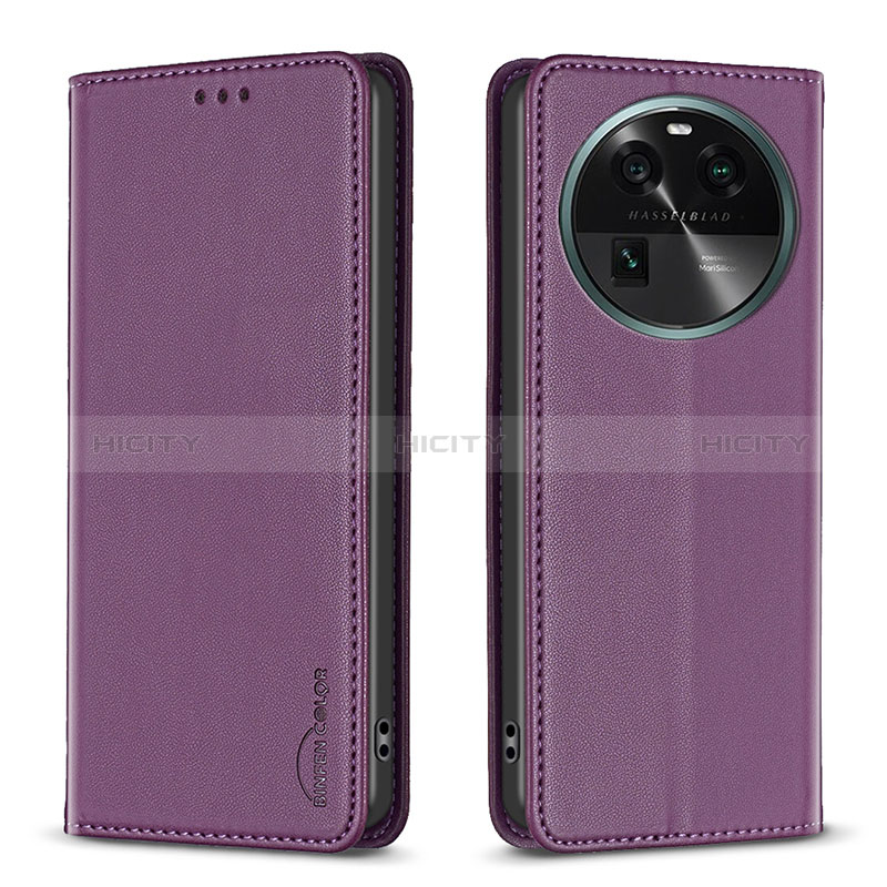 Funda de Cuero Cartera con Soporte Carcasa B23F para Oppo Find X6 Pro 5G