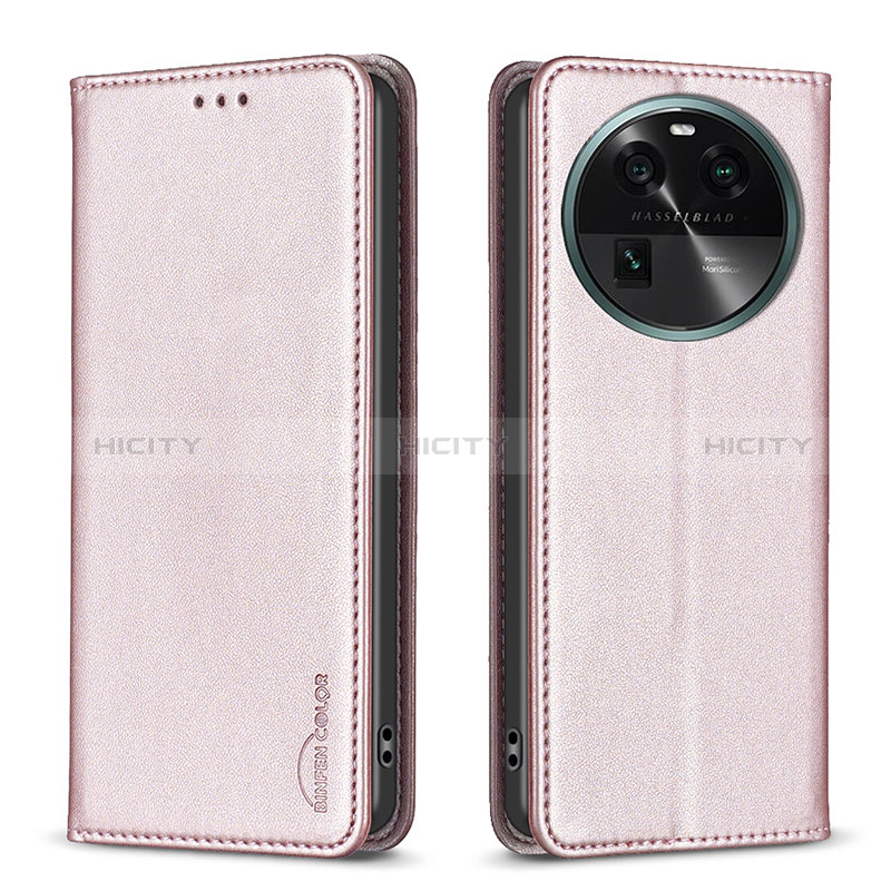 Funda de Cuero Cartera con Soporte Carcasa B23F para Oppo Find X6 Pro 5G