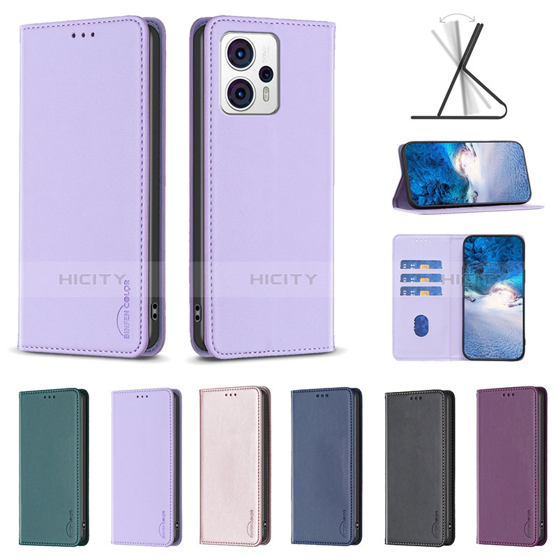 Funda de Cuero Cartera con Soporte Carcasa B24F para Motorola Moto G13