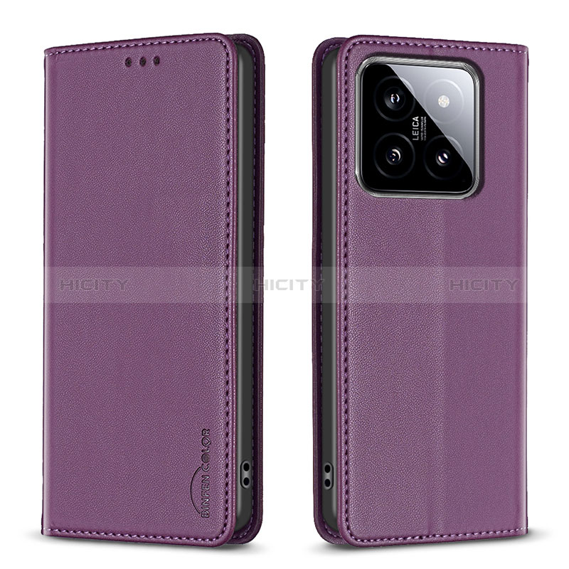 Funda de Cuero Cartera con Soporte Carcasa B24F para Xiaomi Mi 14 5G