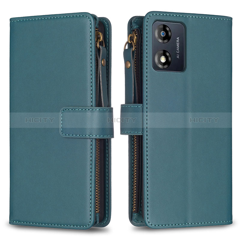 Funda de Cuero Cartera con Soporte Carcasa B25F para Motorola Moto E13