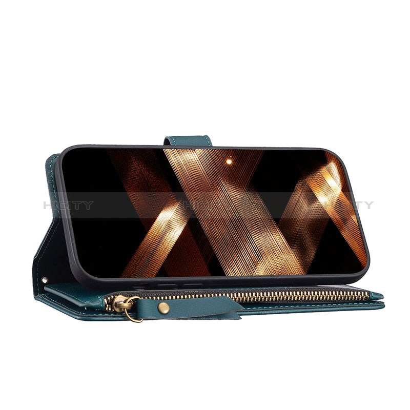 Funda de Cuero Cartera con Soporte Carcasa B26F para Motorola Moto E13