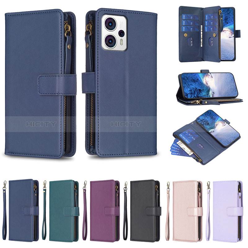 Funda de Cuero Cartera con Soporte Carcasa B26F para Motorola Moto G13