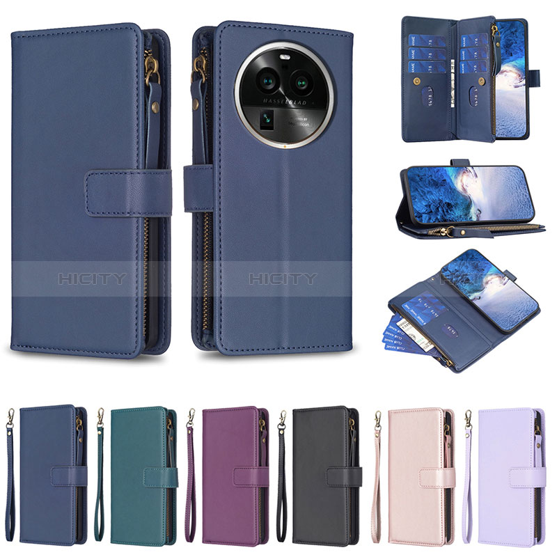 Funda de Cuero Cartera con Soporte Carcasa B26F para Oppo Find X6 Pro 5G