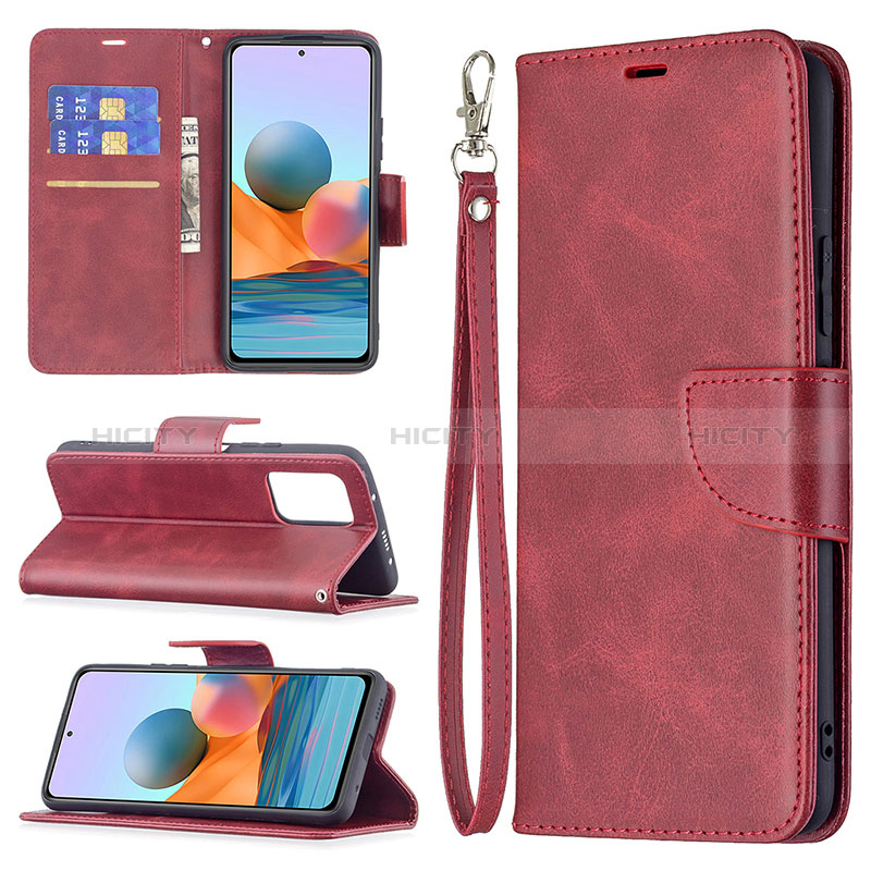 Funda de Cuero Cartera con Soporte Carcasa BF1 para Xiaomi Redmi Note 10 Pro 4G