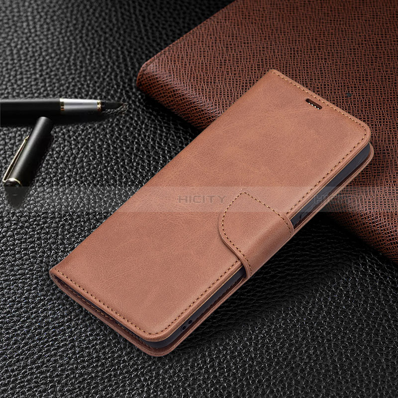 Funda de Cuero Cartera con Soporte Carcasa BF1 para Xiaomi Redmi Note 10 Pro 4G Marron