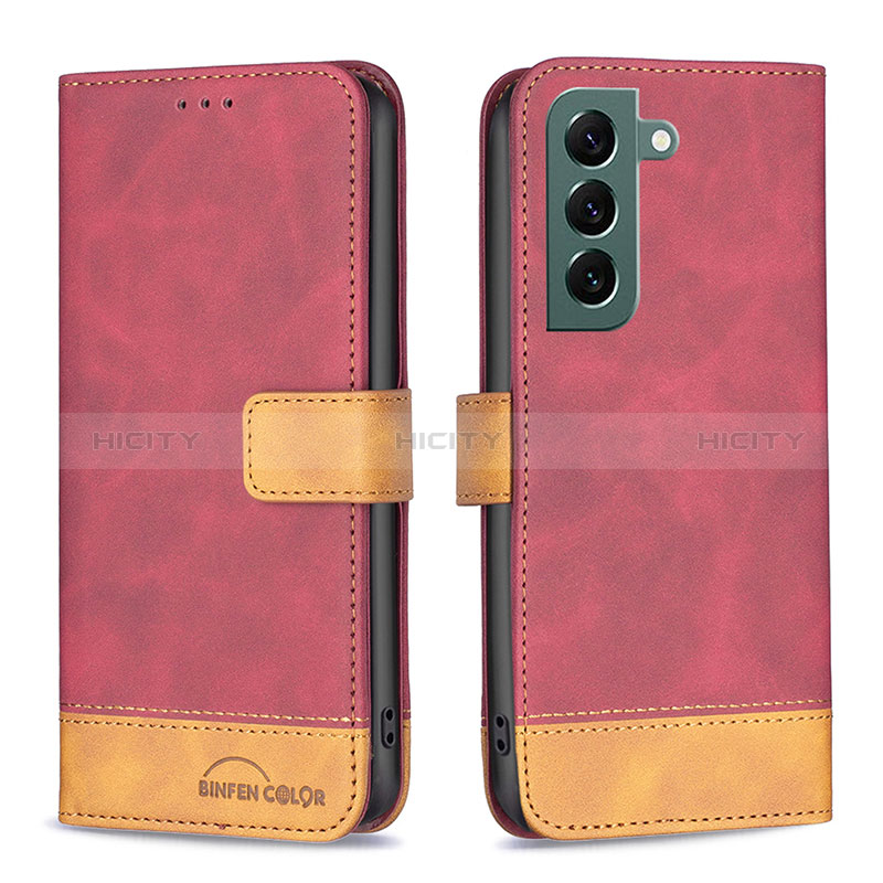 Funda de Cuero Cartera con Soporte Carcasa BF2 para Samsung Galaxy S22 5G