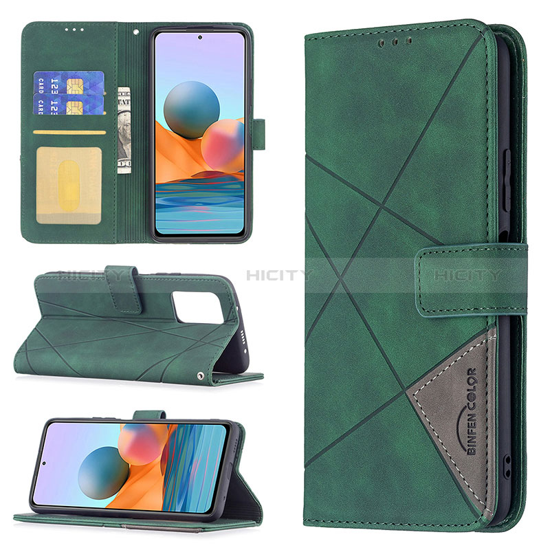 Funda de Cuero Cartera con Soporte Carcasa BF2 para Xiaomi Redmi Note 10 Pro 4G