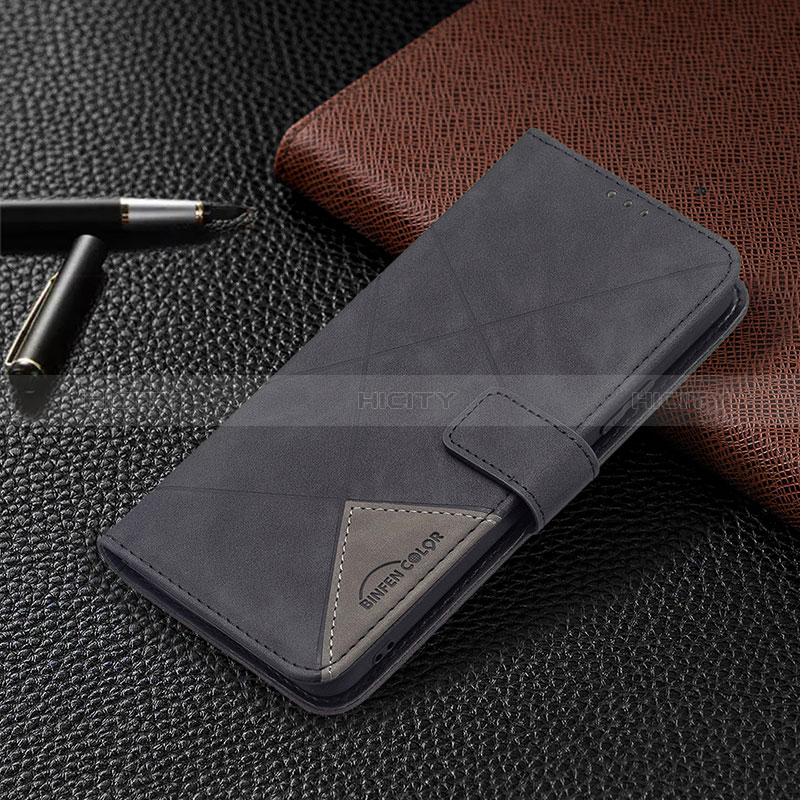 Funda de Cuero Cartera con Soporte Carcasa BF2 para Xiaomi Redmi Note 10 Pro 4G Negro
