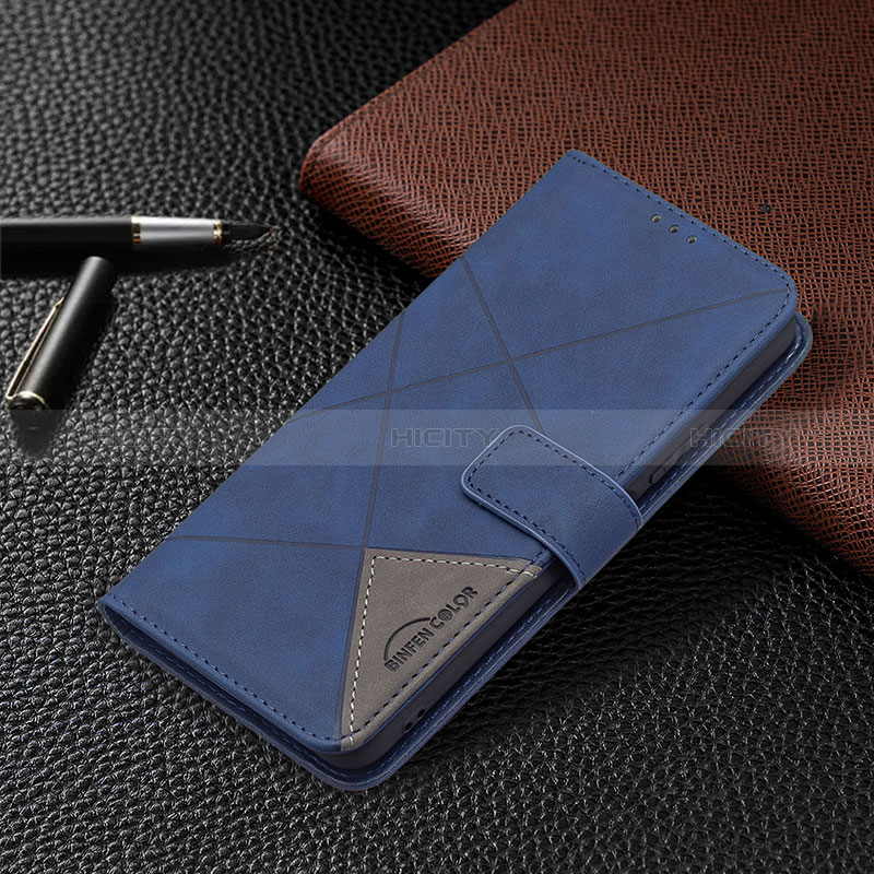 Funda de Cuero Cartera con Soporte Carcasa BF2 para Xiaomi Redmi Note 10 Pro Max Azul