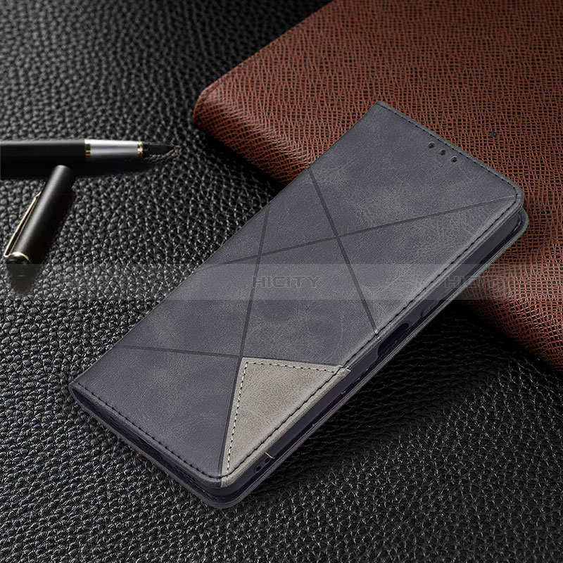 Funda de Cuero Cartera con Soporte Carcasa BF5 para Xiaomi Redmi Note 10 Pro 4G Negro