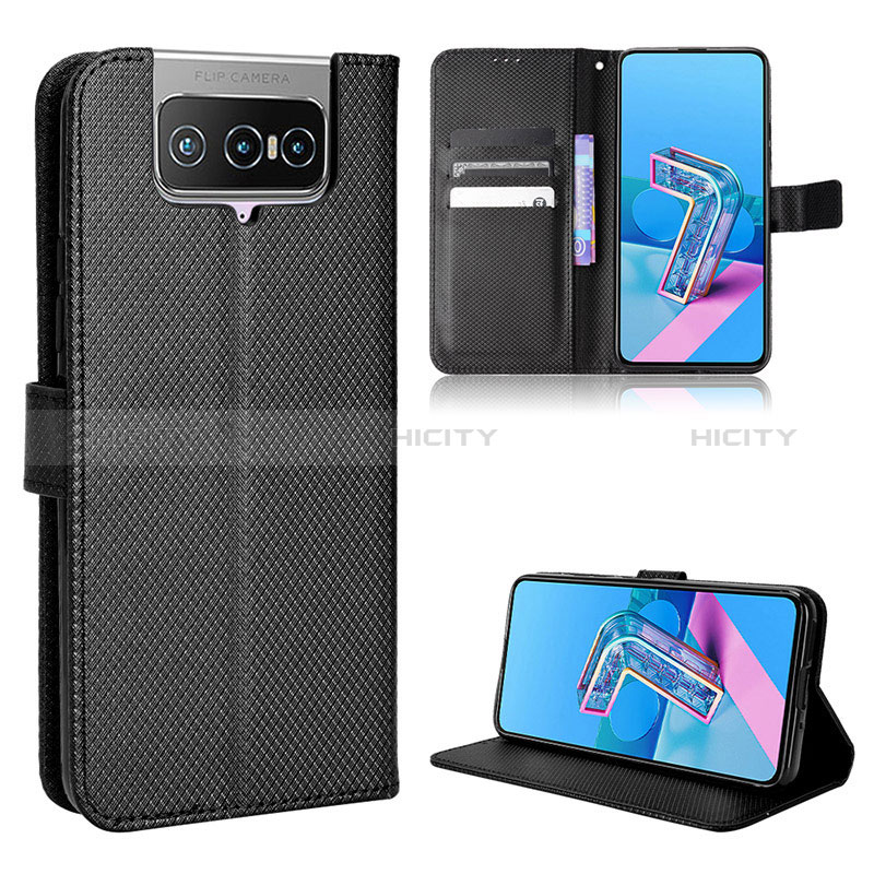 Funda de Cuero Cartera con Soporte Carcasa BY1 para Asus Zenfone 7 Pro ZS671KS