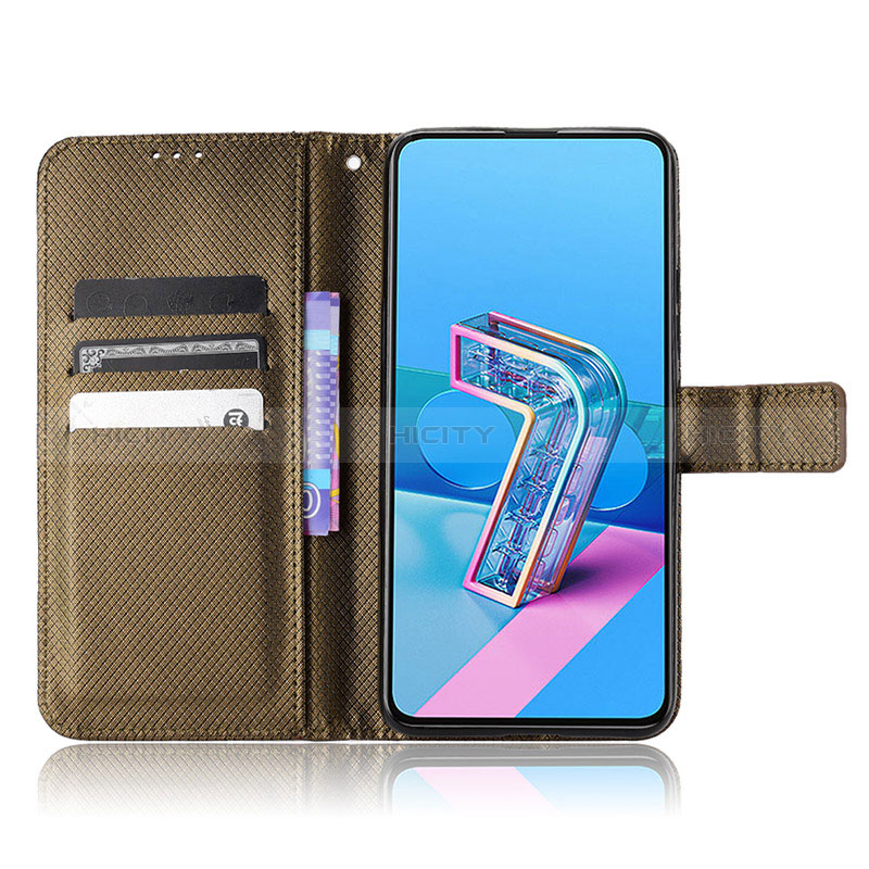 Funda de Cuero Cartera con Soporte Carcasa BY1 para Asus Zenfone 7 Pro ZS671KS