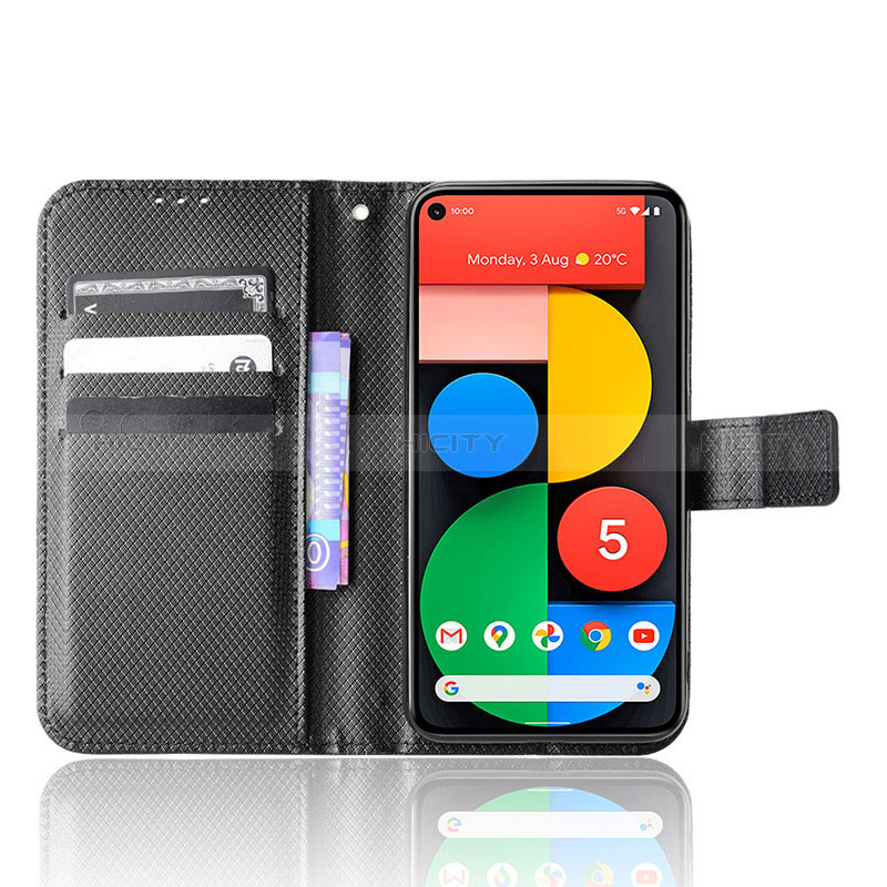 Funda de Cuero Cartera con Soporte Carcasa BY1 para Google Pixel 5