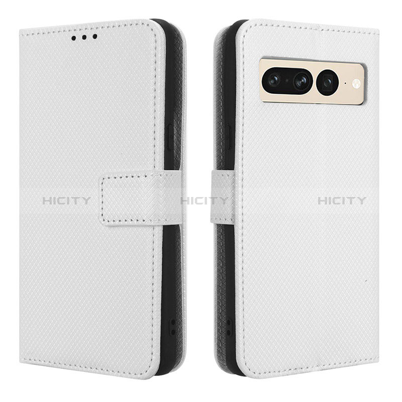 Funda de Cuero Cartera con Soporte Carcasa BY1 para Google Pixel 7 Pro 5G Blanco