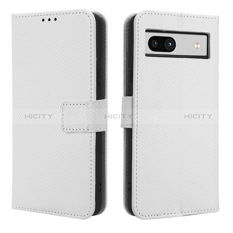 Funda de Cuero Cartera con Soporte Carcasa BY1 para Google Pixel 7a 5G Blanco