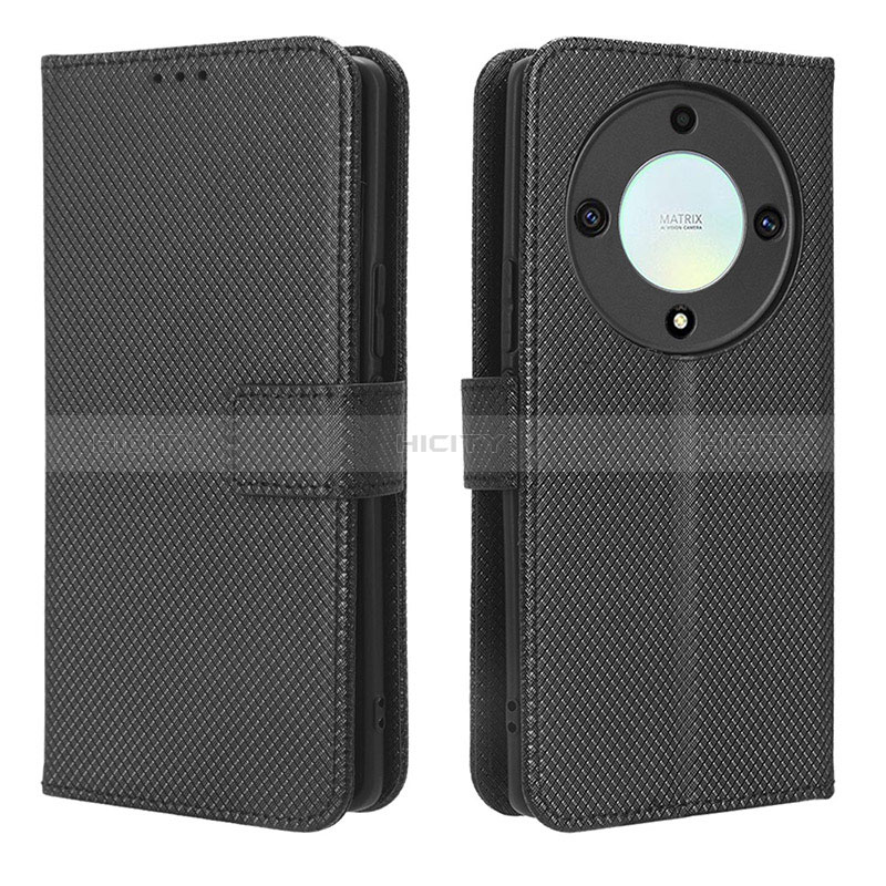 Funda de Cuero Cartera con Soporte Carcasa BY1 para Huawei Honor Magic5 Lite 5G Negro