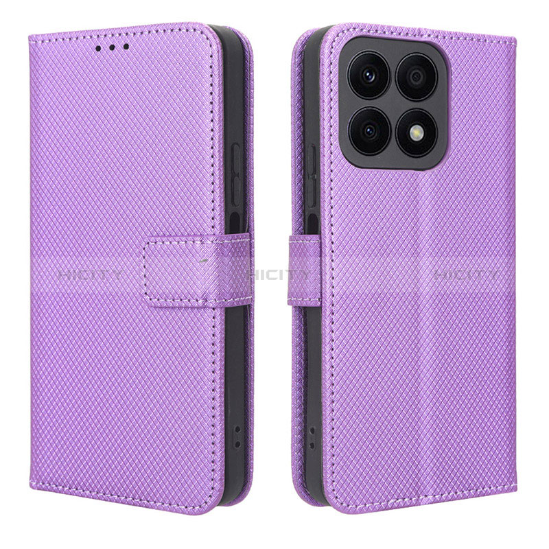 Funda de Cuero Cartera con Soporte Carcasa BY1 para Huawei Honor X8a 4G