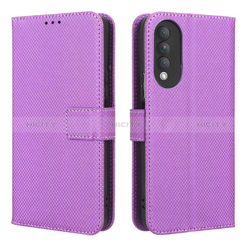 Funda de Cuero Cartera con Soporte Carcasa BY1 para Huawei Nova 10z Morado