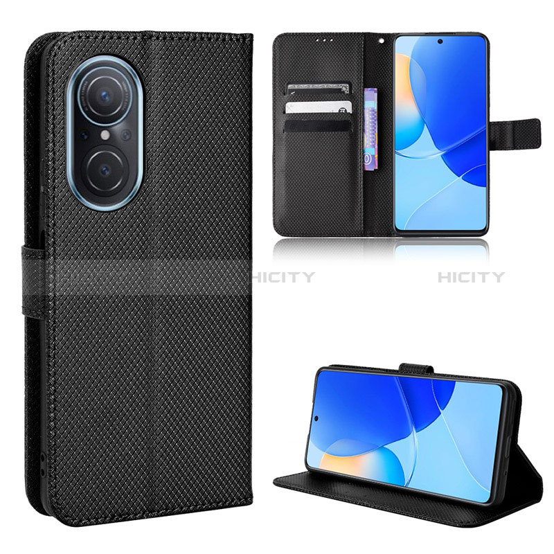 Funda de Cuero Cartera con Soporte Carcasa BY1 para Huawei Nova 9 SE Negro