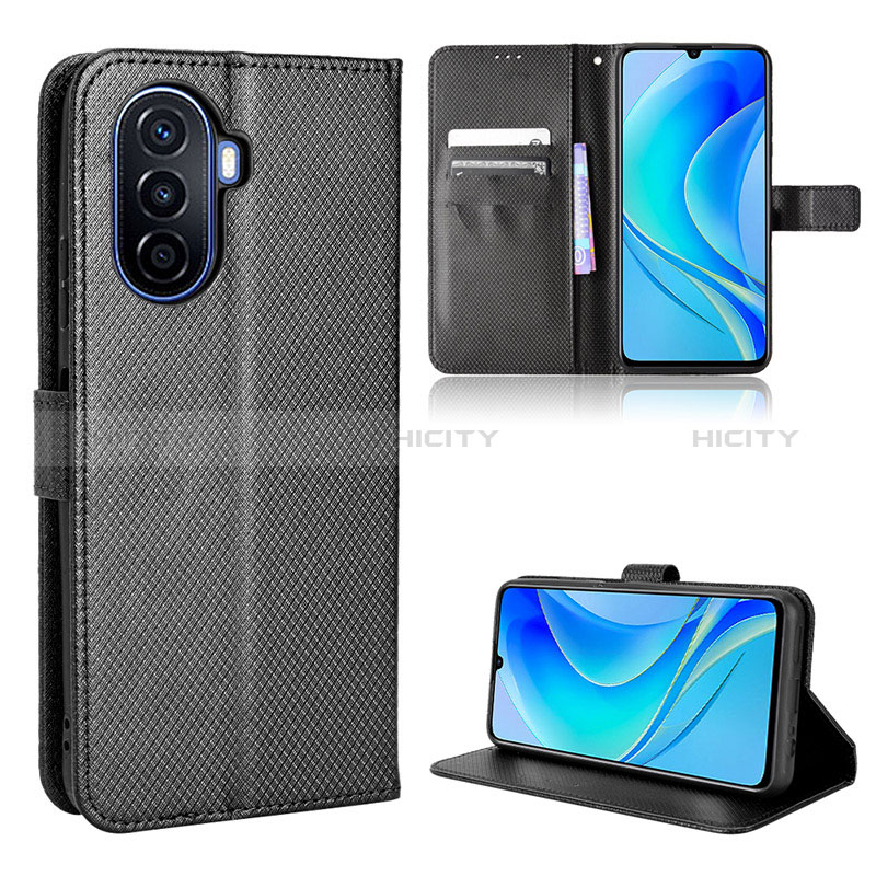 Funda de Cuero Cartera con Soporte Carcasa BY1 para Huawei Nova Y70