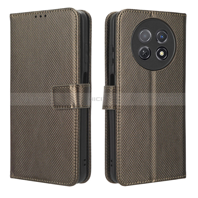 Funda de Cuero Cartera con Soporte Carcasa BY1 para Huawei Nova Y91