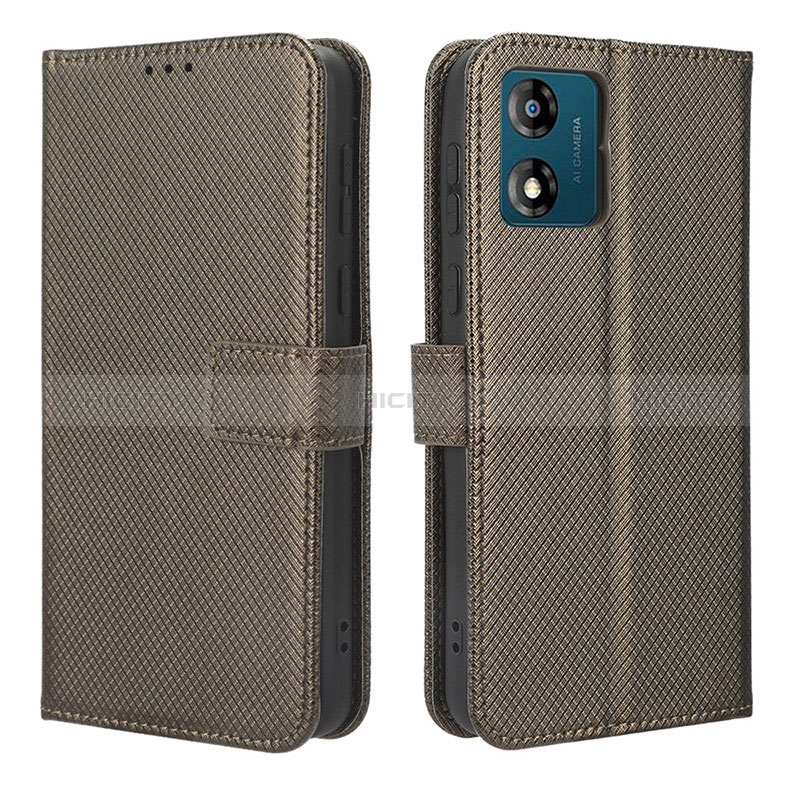 Funda de Cuero Cartera con Soporte Carcasa BY1 para Motorola Moto E13