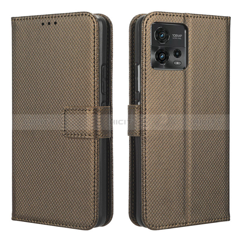 Funda de Cuero Cartera con Soporte Carcasa BY1 para Motorola Moto G72