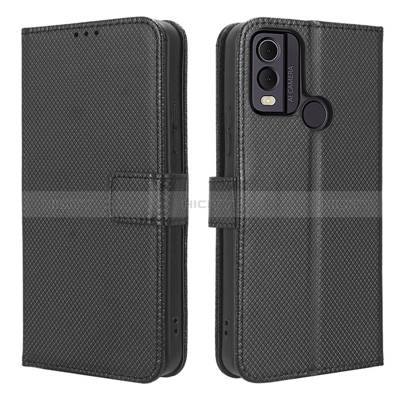 Funda de Cuero Cartera con Soporte Carcasa BY1 para Nokia C22 Negro