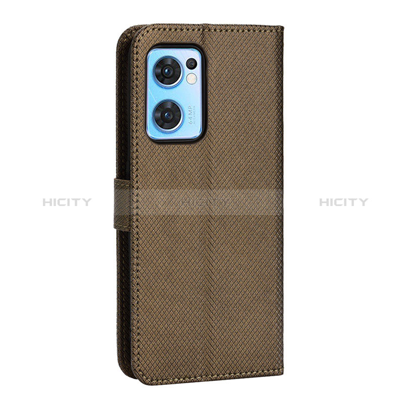 Funda de Cuero Cartera con Soporte Carcasa BY1 para OnePlus Nord CE 2 5G Marron