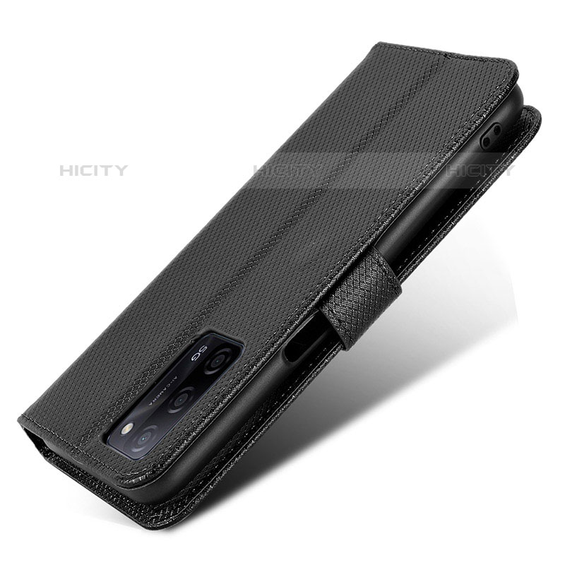 Funda de Cuero Cartera con Soporte Carcasa BY1 para Oppo A55 5G