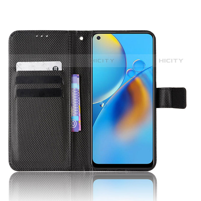 Funda de Cuero Cartera con Soporte Carcasa BY1 para Oppo A74 4G