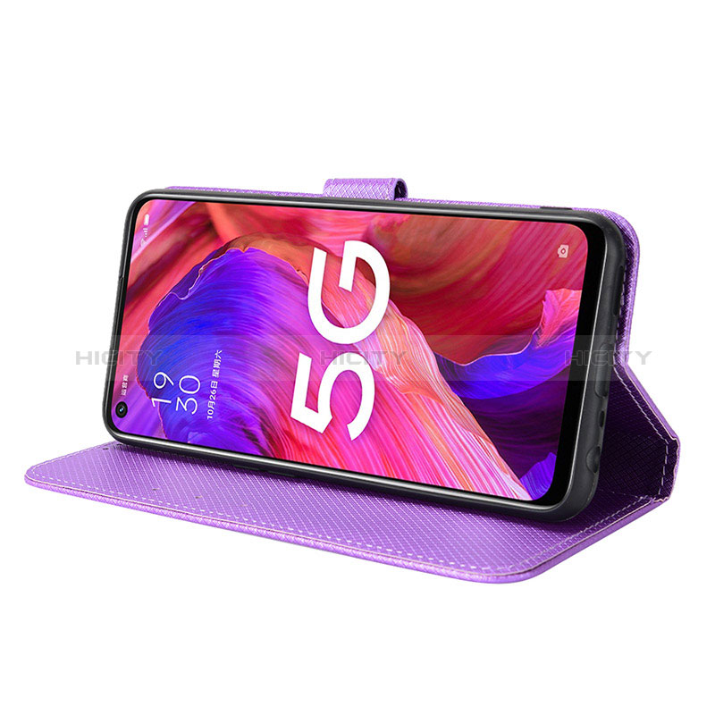 Funda de Cuero Cartera con Soporte Carcasa BY1 para Oppo A74 5G