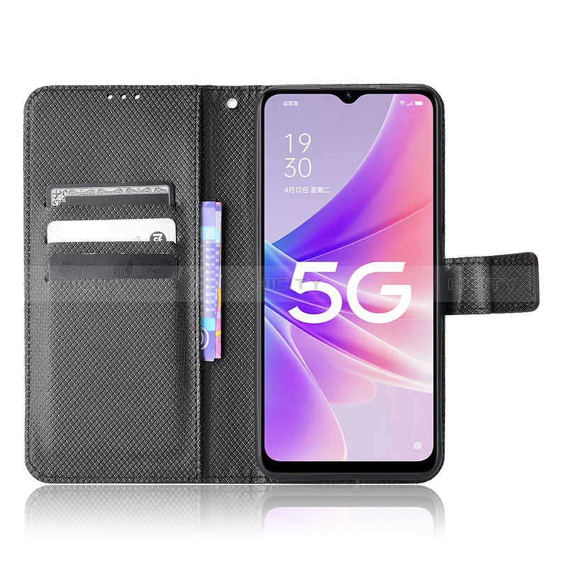 Funda de Cuero Cartera con Soporte Carcasa BY1 para Oppo A77 5G