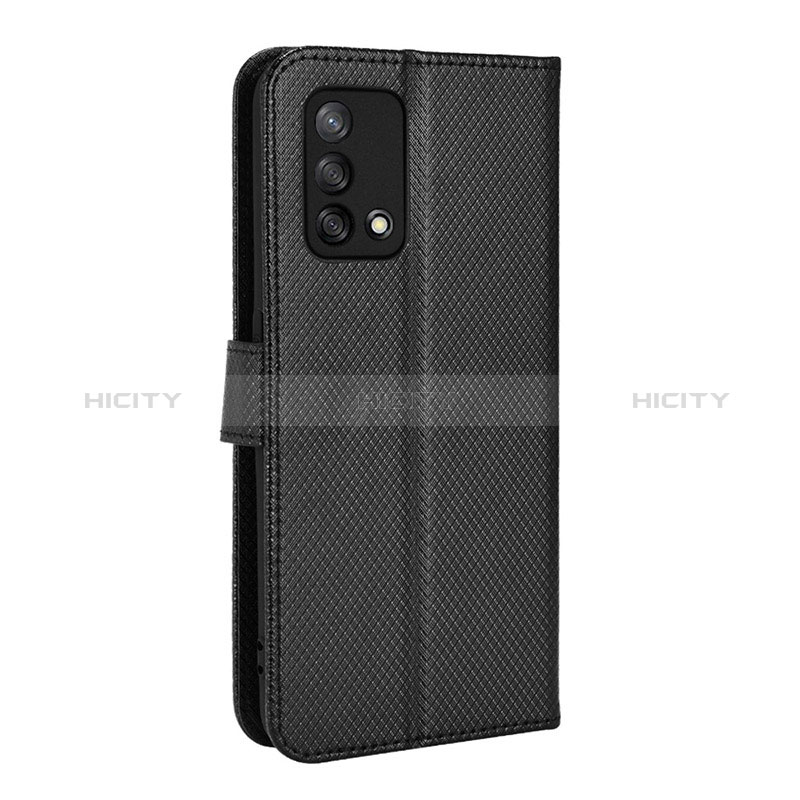 Funda de Cuero Cartera con Soporte Carcasa BY1 para Oppo F19 Negro