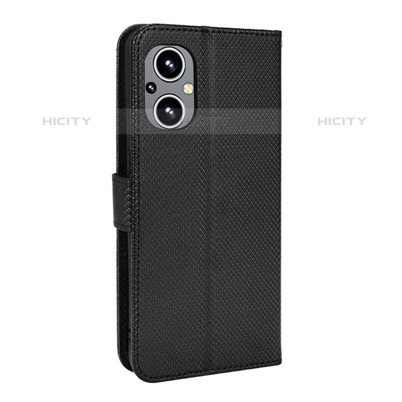 Funda de Cuero Cartera con Soporte Carcasa BY1 para Oppo F21 Pro 5G Negro