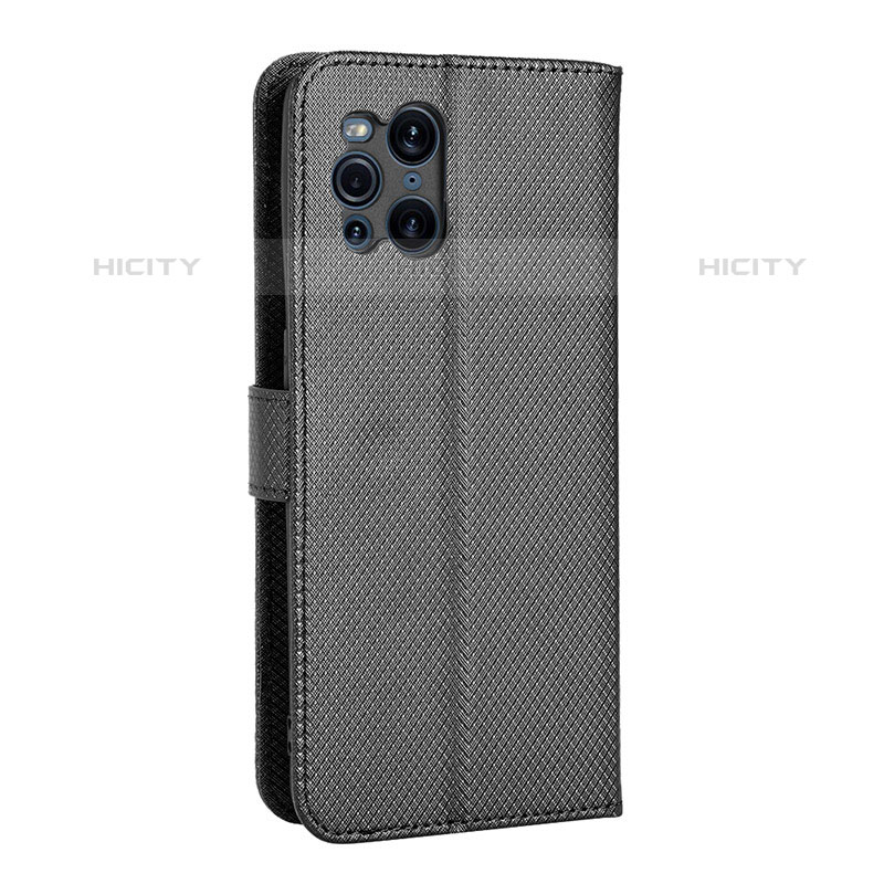 Funda de Cuero Cartera con Soporte Carcasa BY1 para Oppo Find X3 Pro 5G