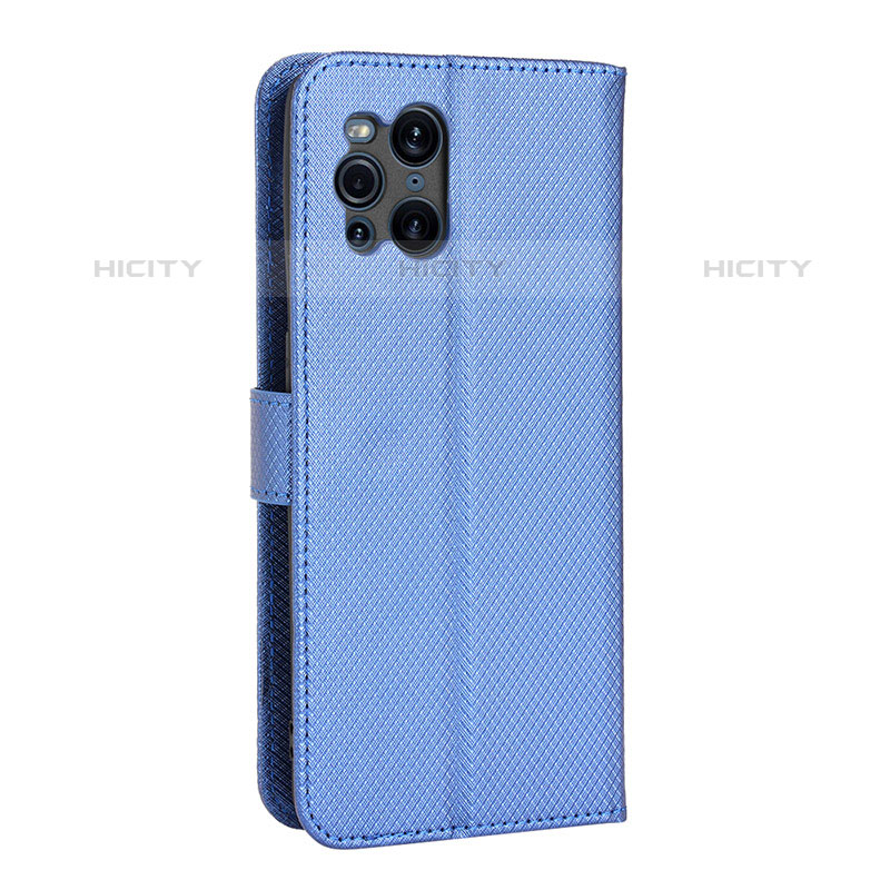 Funda de Cuero Cartera con Soporte Carcasa BY1 para Oppo Find X3 Pro 5G