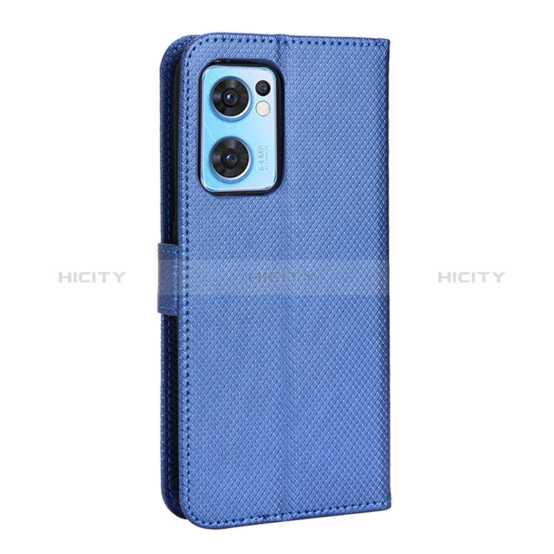 Funda de Cuero Cartera con Soporte Carcasa BY1 para Oppo Find X5 Lite 5G Azul