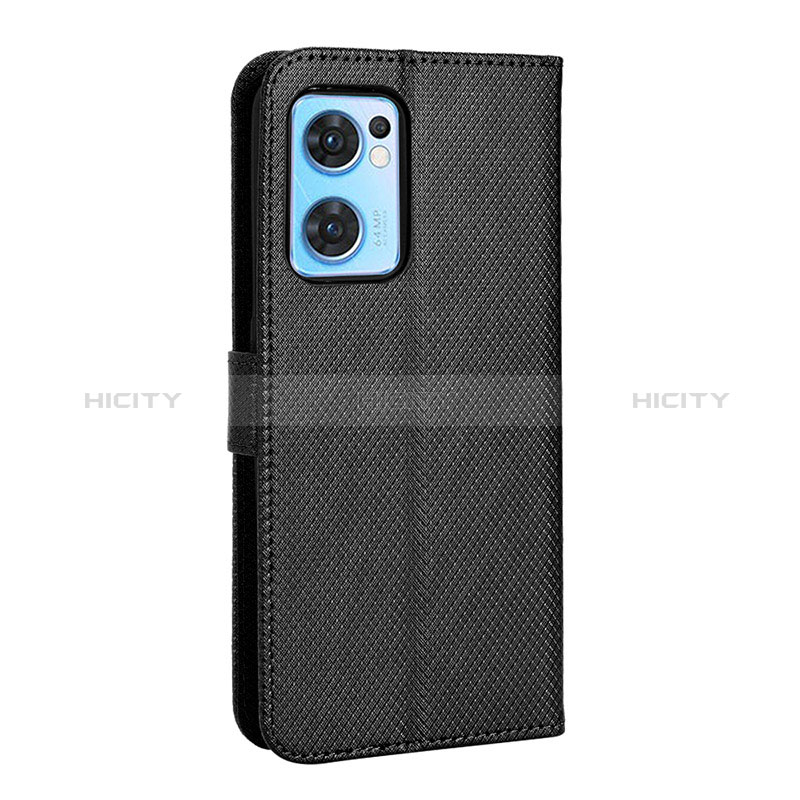 Funda de Cuero Cartera con Soporte Carcasa BY1 para Oppo Find X5 Lite 5G Negro